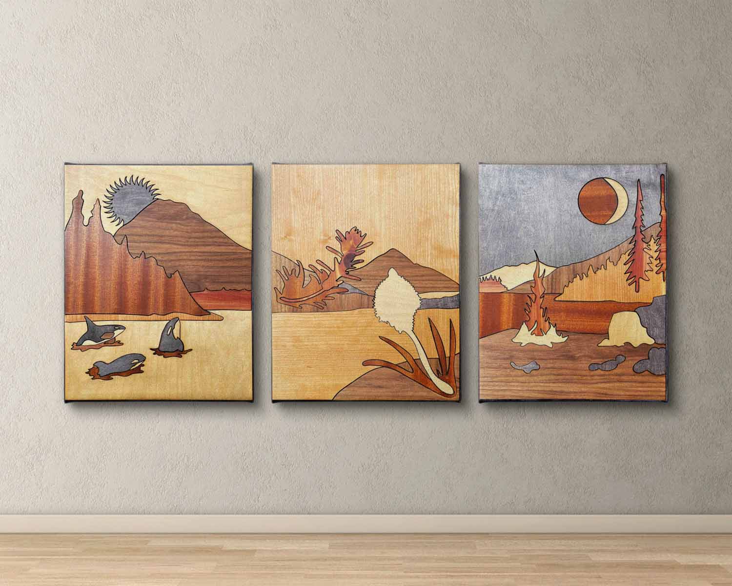PNW Landscape Triptych