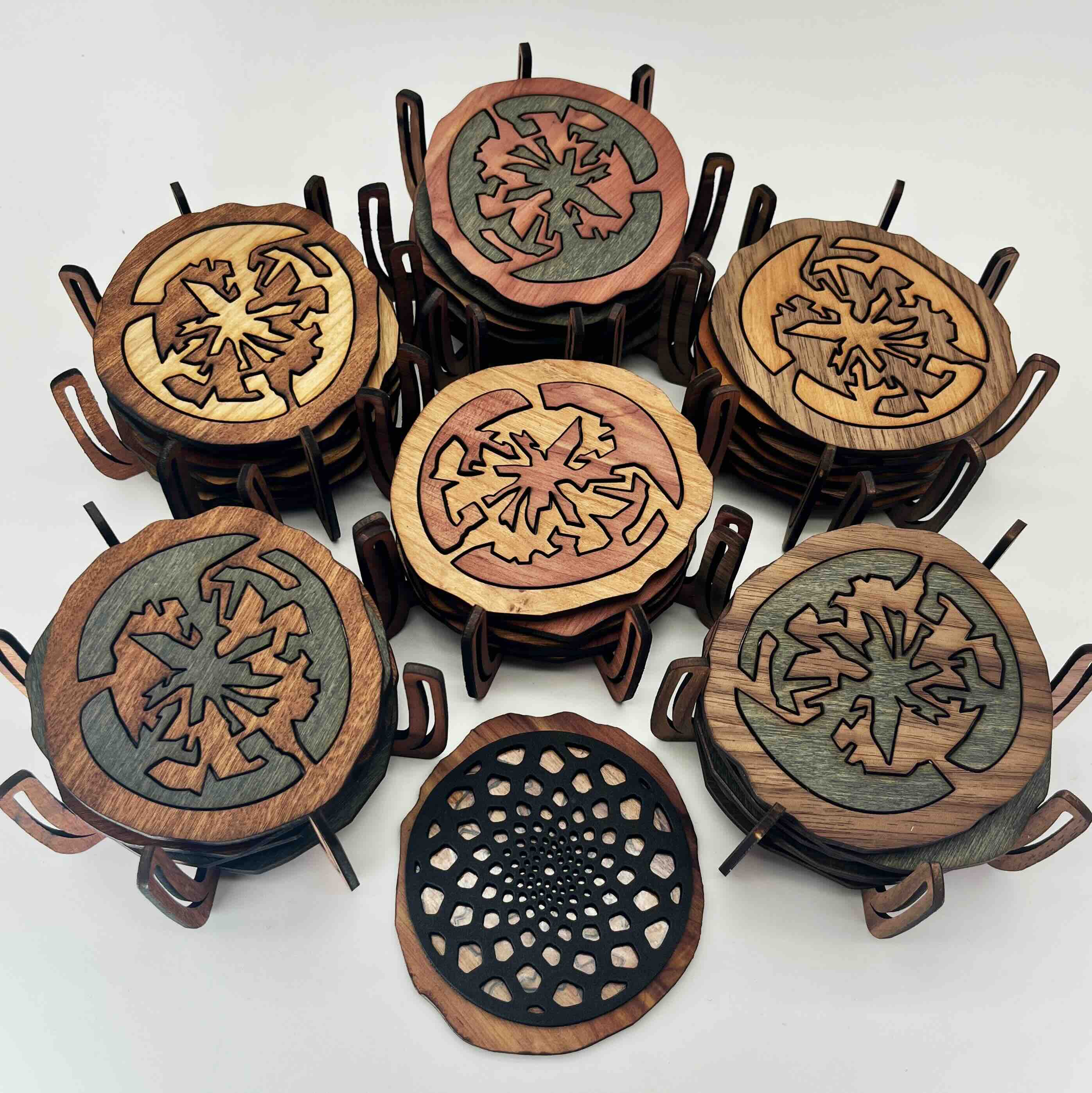 Sculptural Trivet Set