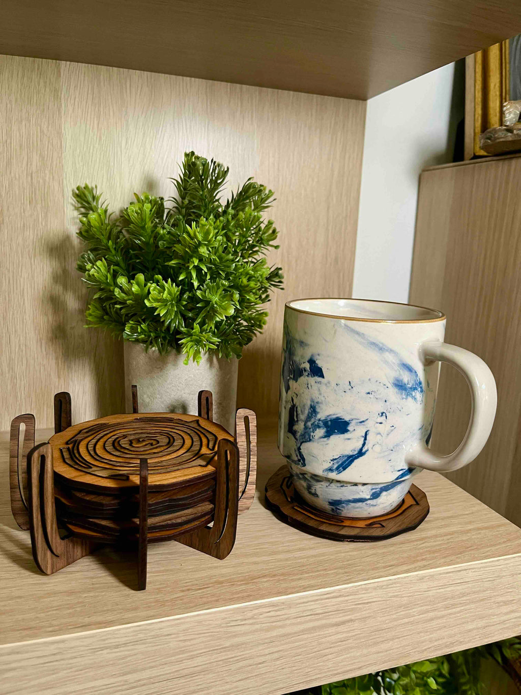 Sculptural Trivet Set