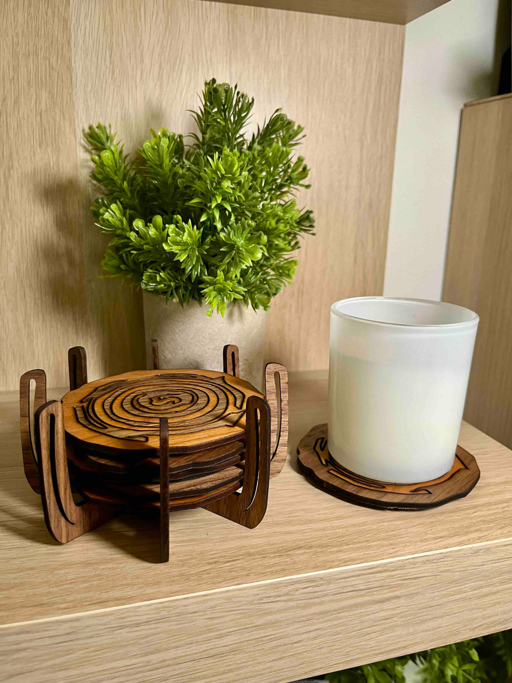 Sculptural Trivet Set