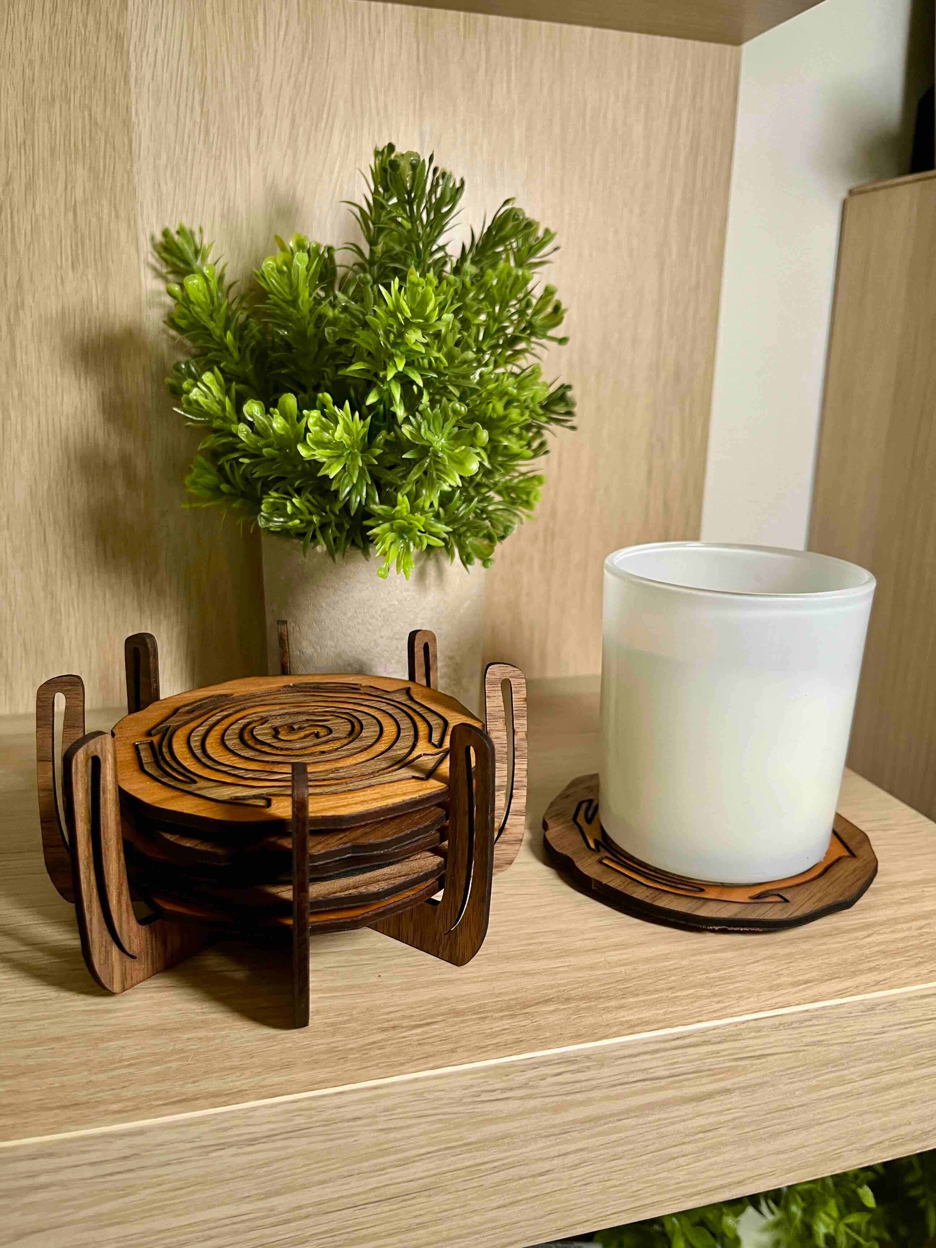 Sculptural Trivet Set