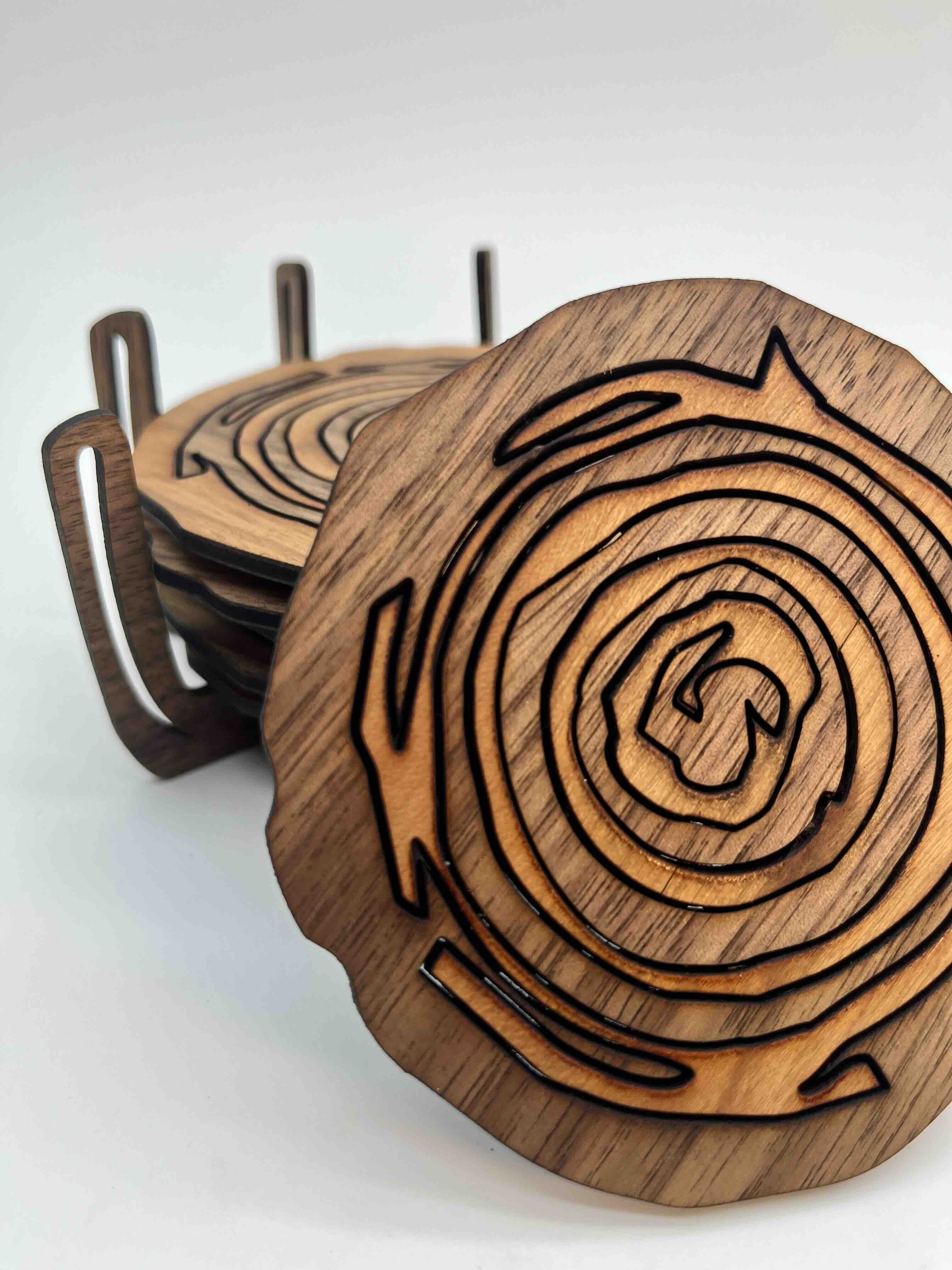 Sculptural Trivet Set