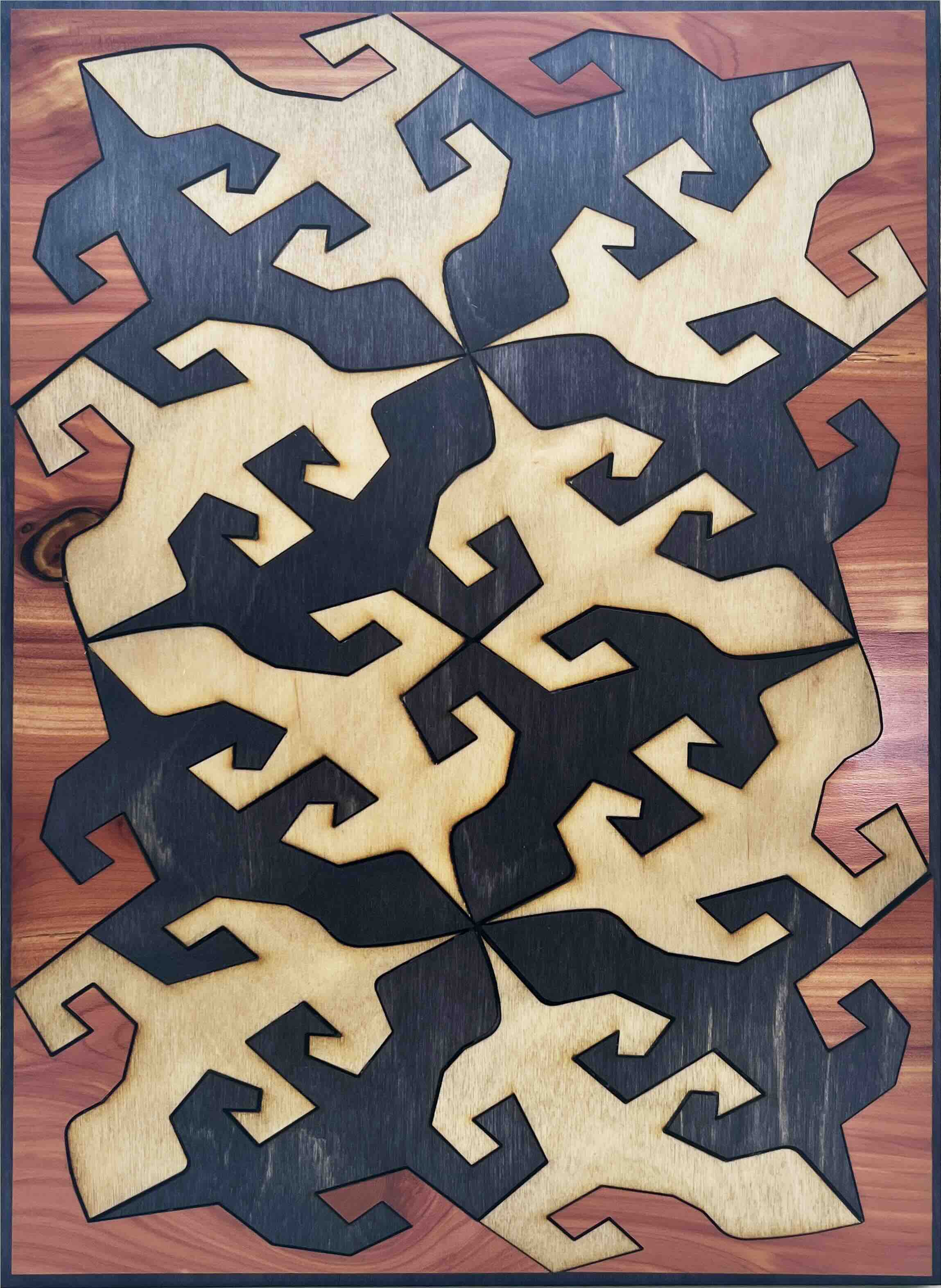 Tessellation Lizard Diptych