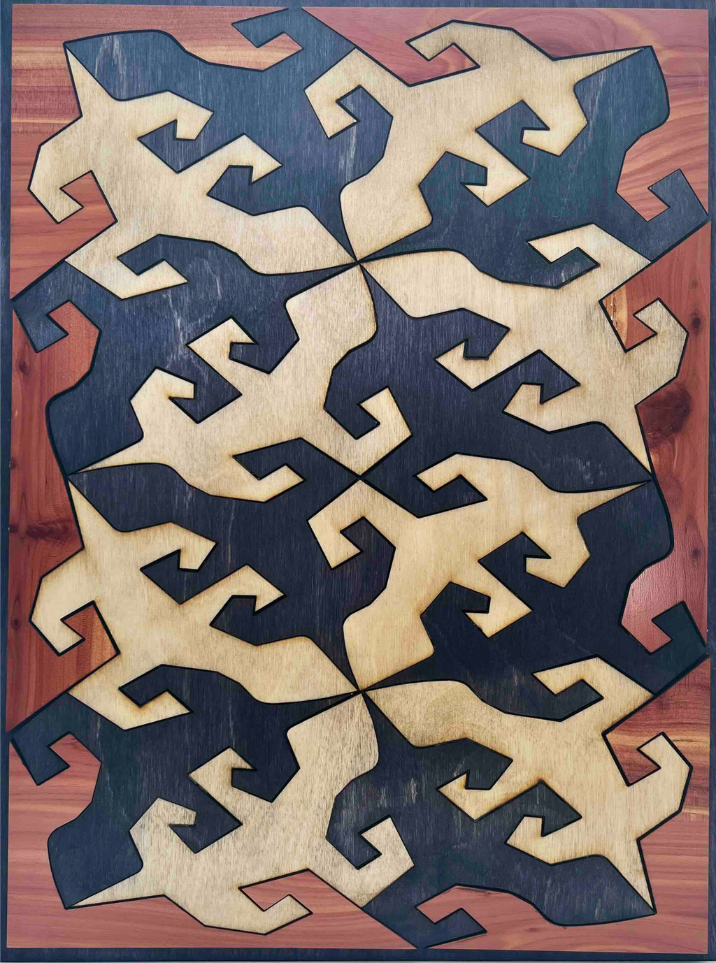 Tessellation Lizard Diptych