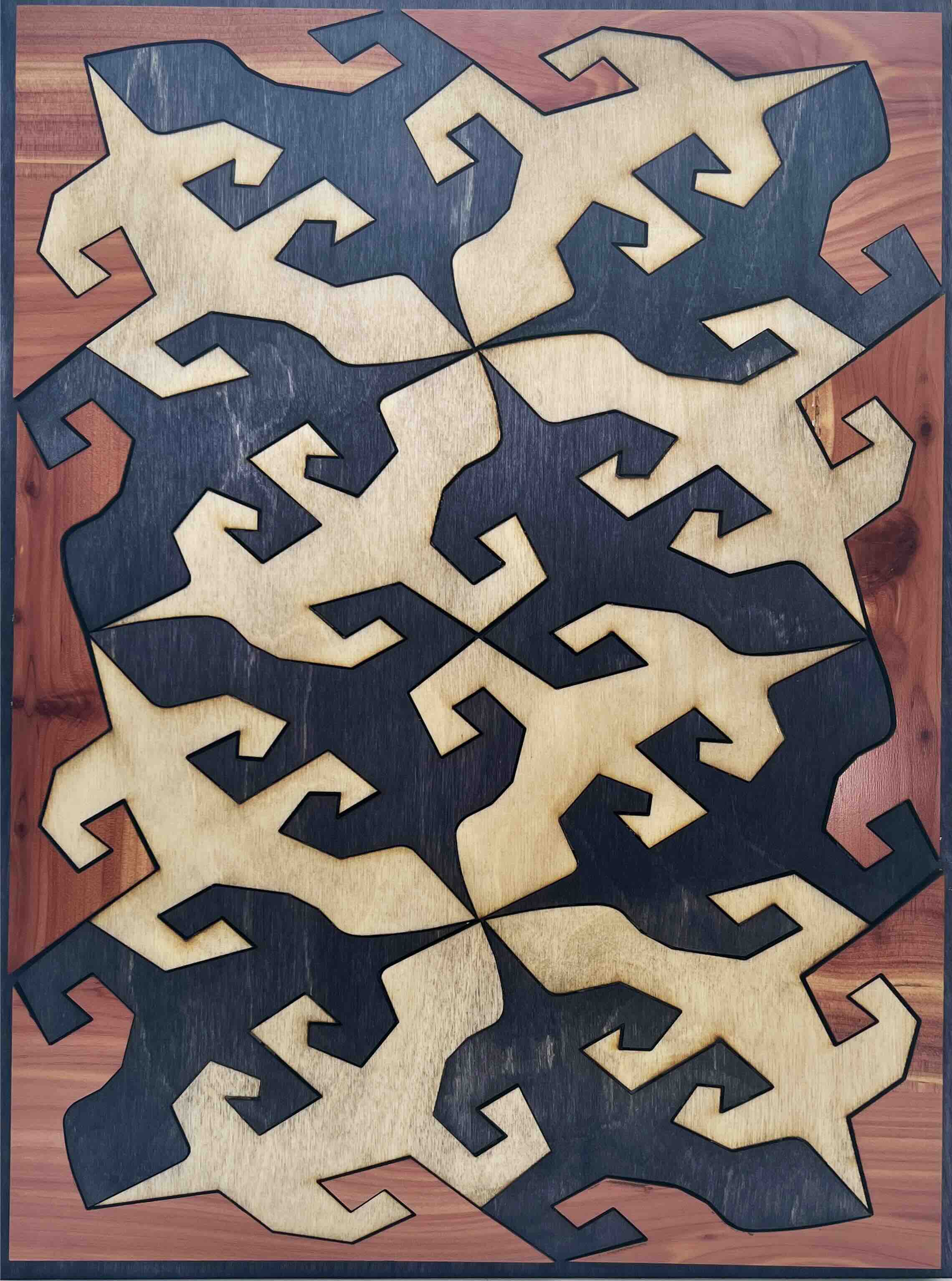 Tessellation Lizard Diptych