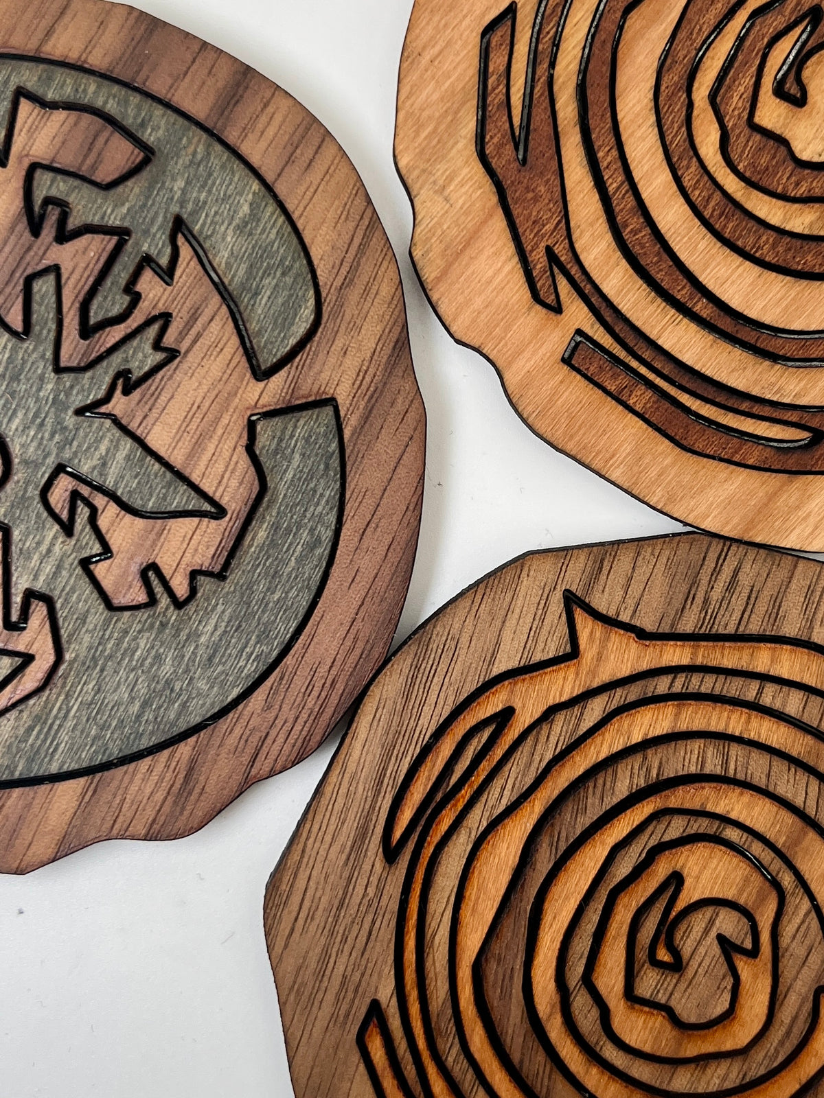 Sculptural Trivet Set