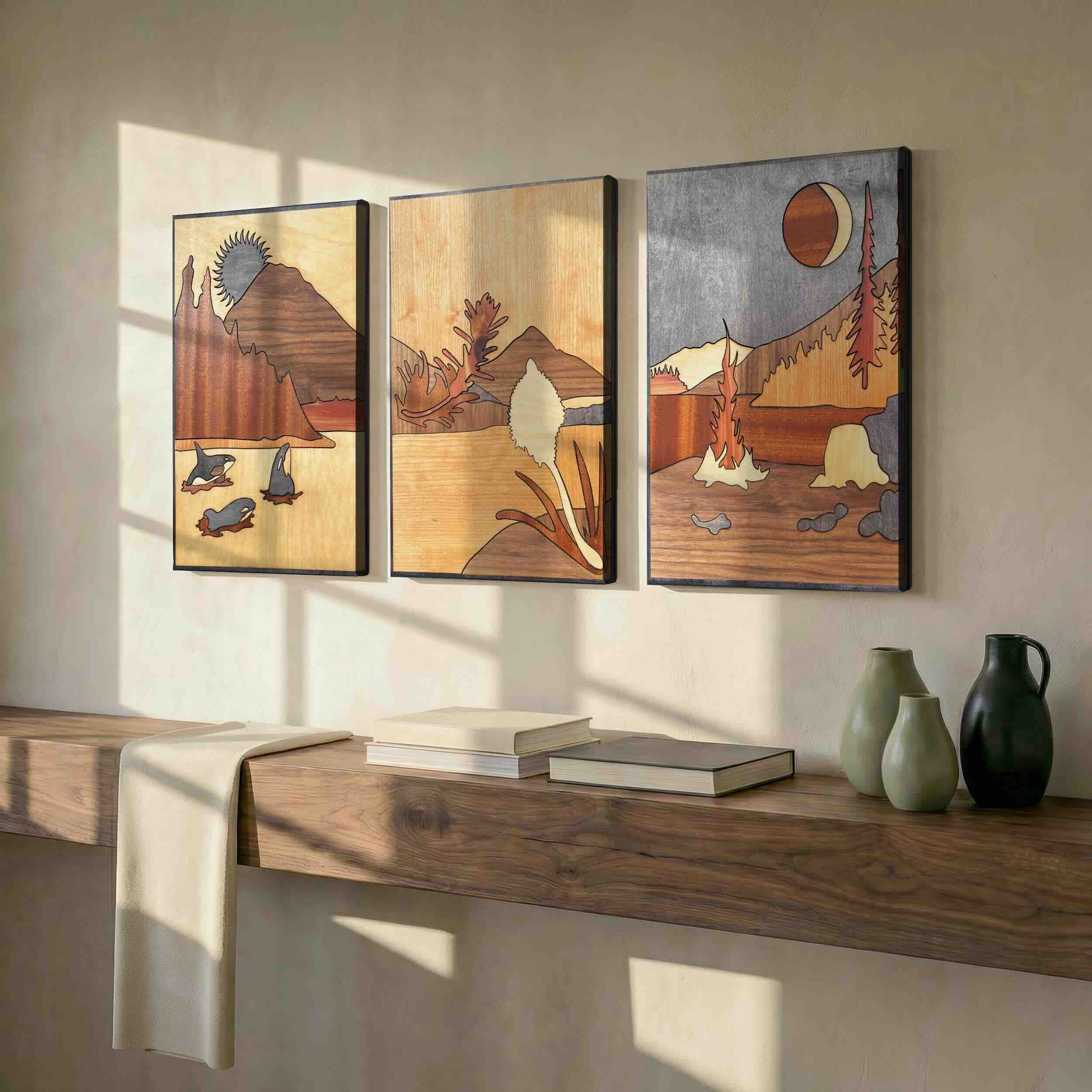 PNW Landscape Triptych