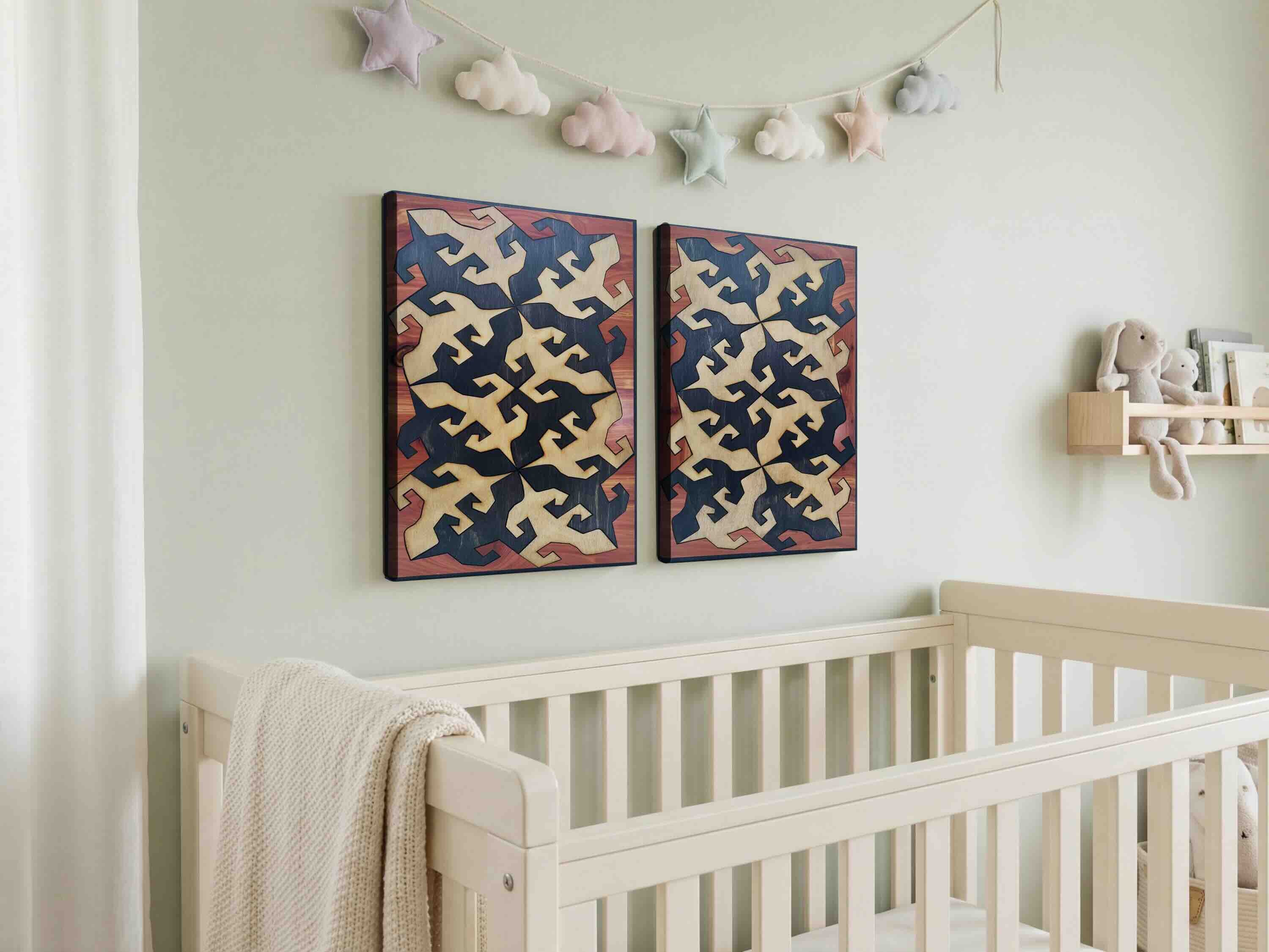 Tessellation Lizard Diptych
