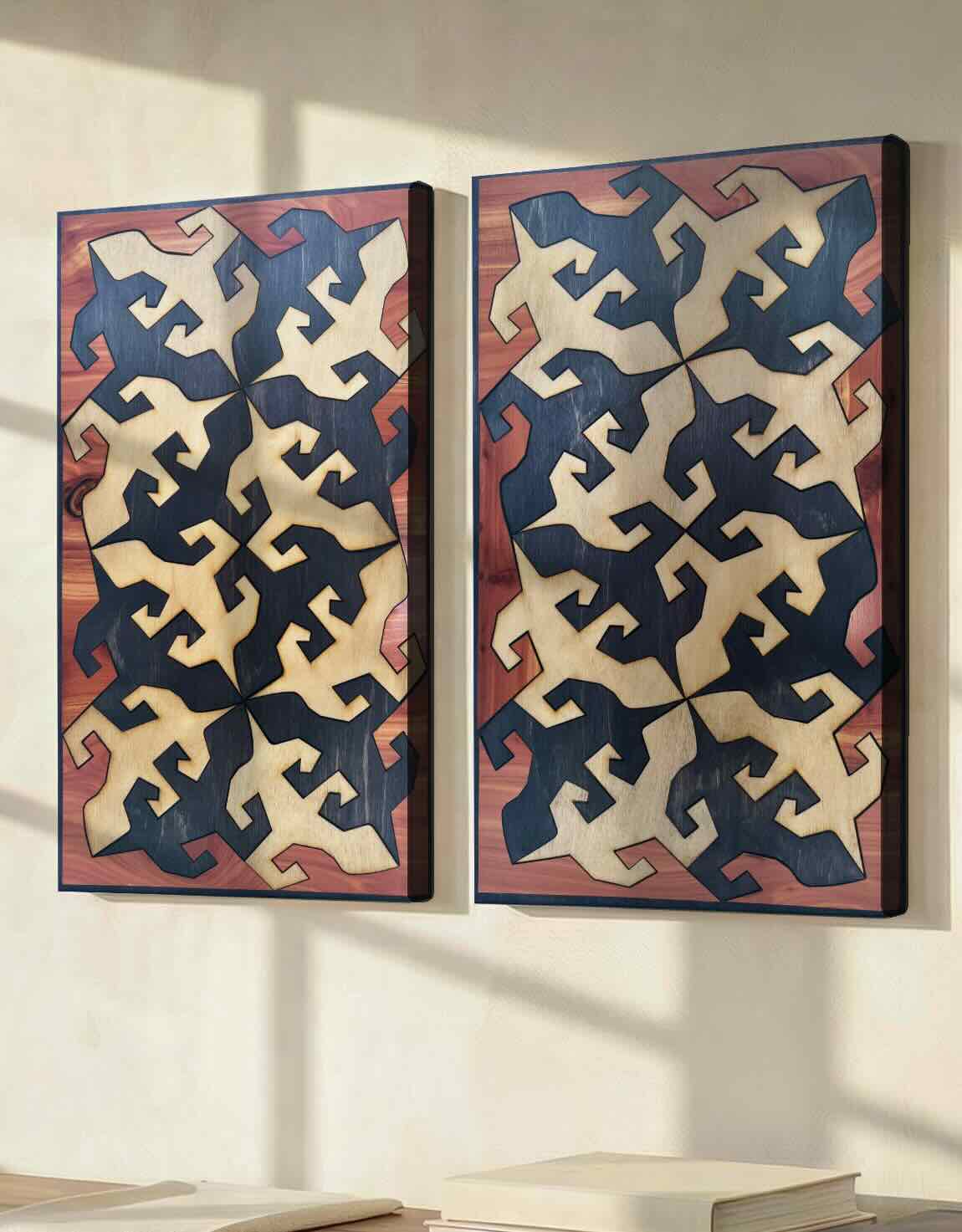 Tessellation Lizard Diptych