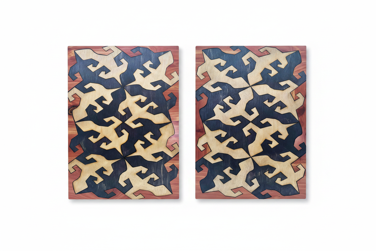 Tessellation Lizard Diptych Hero Shot